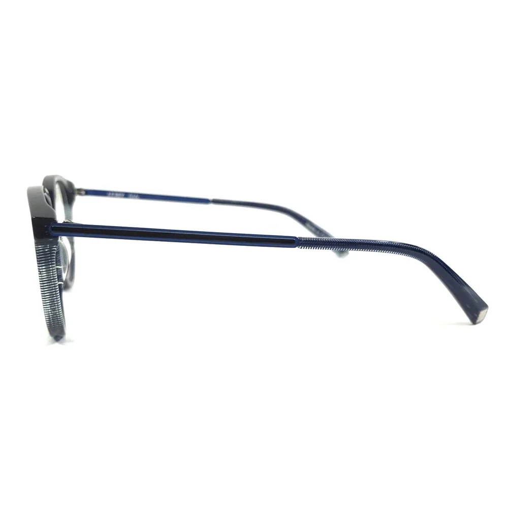 J.F. Rey Petite Eyeglasses Frames PA101 2570 Blue Pixel Navy Black 49-16-140
